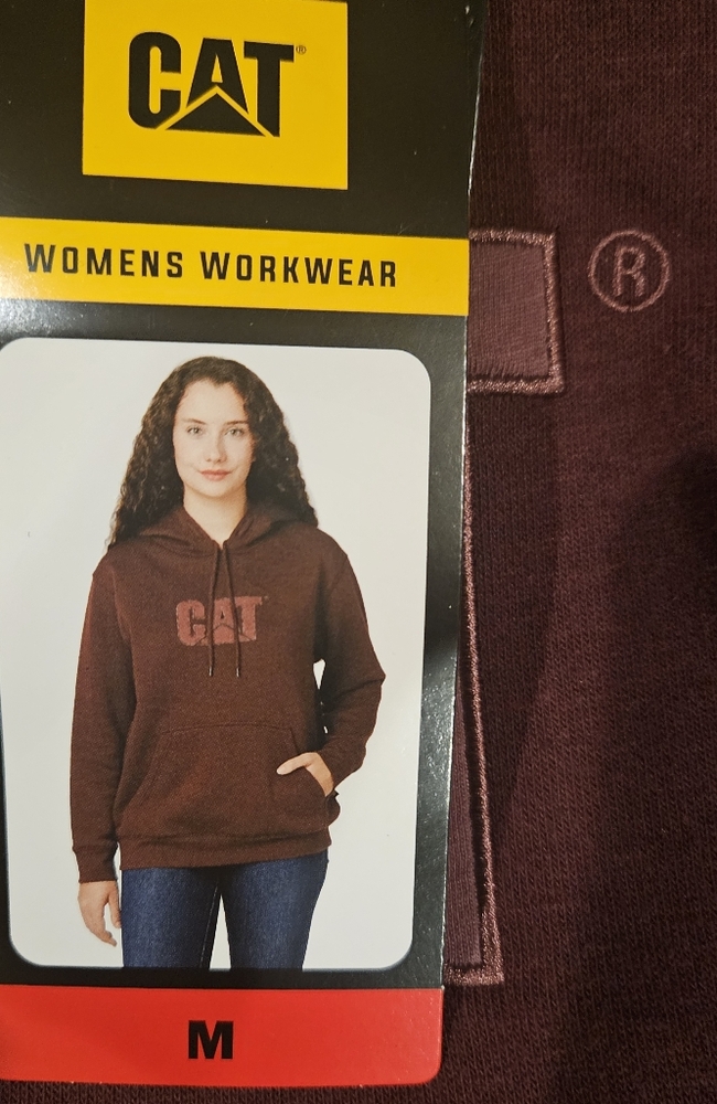 CAT Women's Burgundy Hoodie